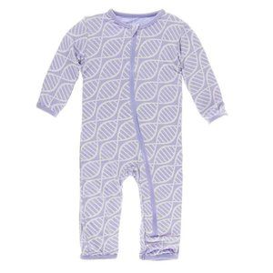 Kickee Pants purple helix coverall with zipper